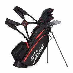 Titleist Players 4 Plus Stand Bag 2021 -Brands Shop 2021 Players 4 Plus Black Black Red TB21SX1 006 01 70373.1677002466