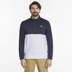 PUMA Golf Puma Gamer Colorblock 1/4 Zip Pullover -Brands Shop 532985 02 mod01 1 40935.1679074300