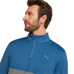 PUMA Golf Puma Gamer Colorblock 1/4 Zip Pullover -Brands Shop 532985 19 mod03 43316.1679074300