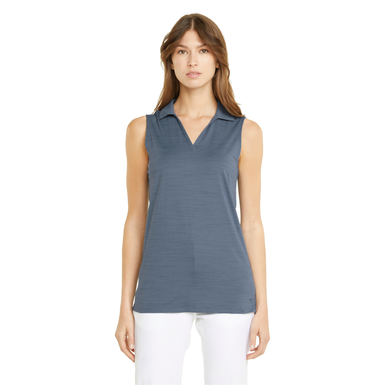 PUMA Golf Puma Womens Cloudspun Coast Sleeveless Polo 4 PUMA Golf Puma Womens Cloudspun Coast Sleeveless Polo - Image 2