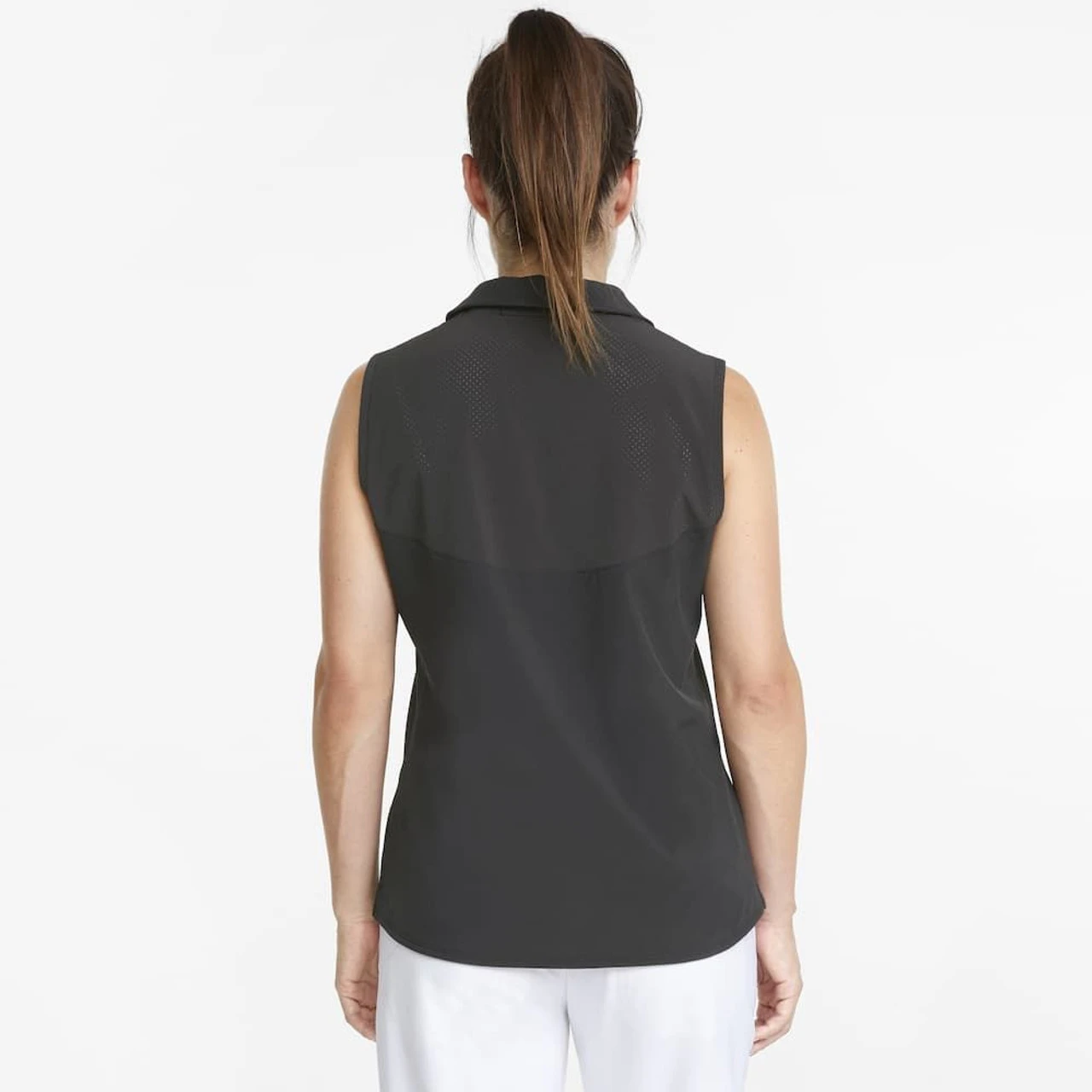 PUMA Golf Puma Womens Harding Sleeveless Polo 7 PUMA Golf Puma Womens Harding Sleeveless Polo - Image 5