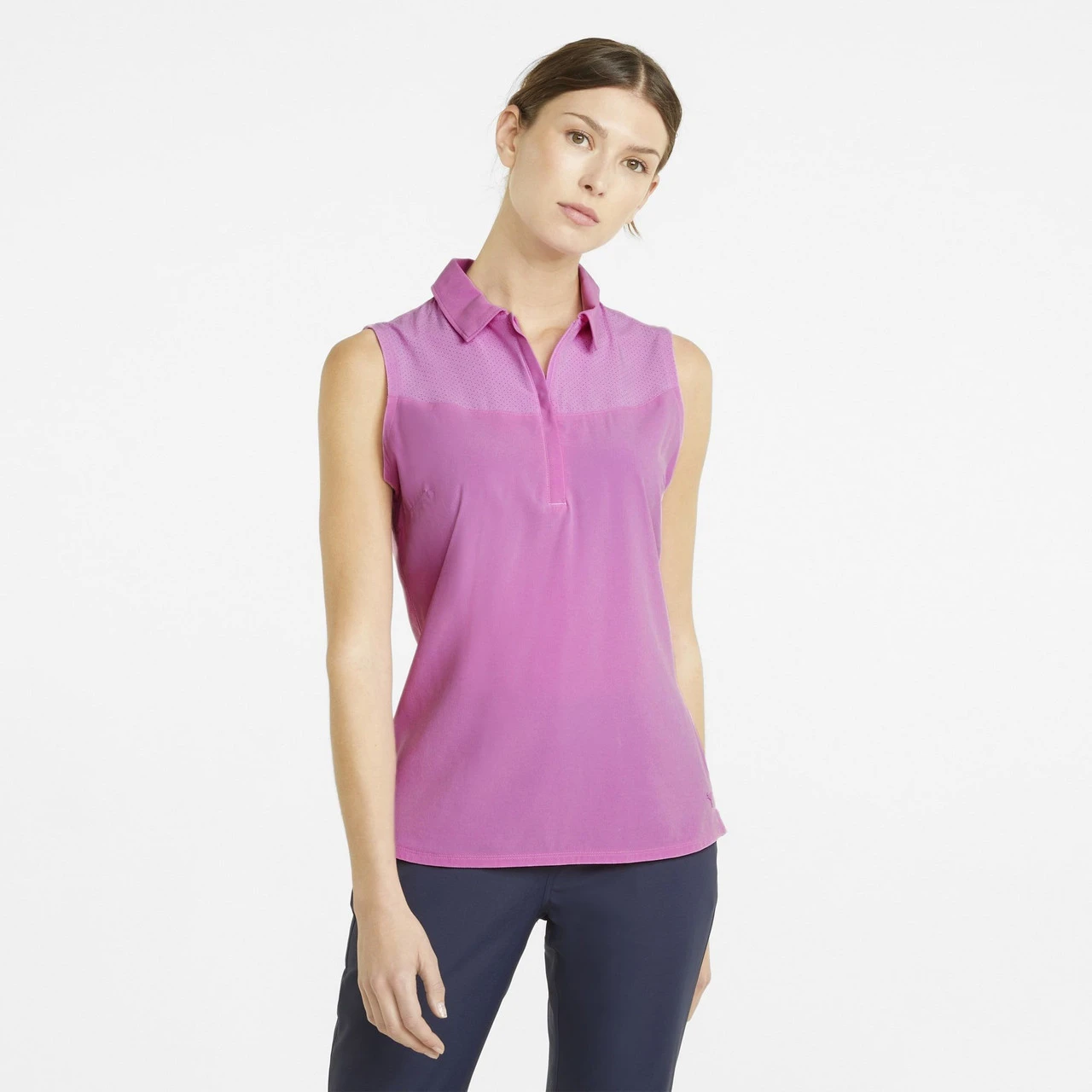 PUMA Golf Puma Womens Harding Sleeveless Polo 22 PUMA Golf Puma Womens Harding Sleeveless Polo - Image 20