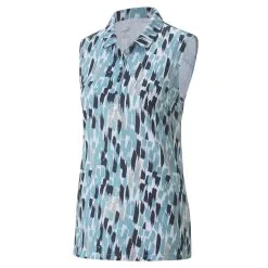 PUMA Golf Puma Womens Cloudspun Three Brush Sleeveless Polo
