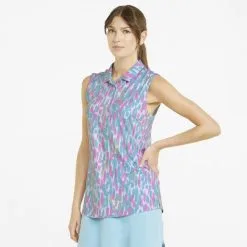 PUMA Golf Puma Womens Cloudspun Three Brush Sleeveless Polo -Brands Shop 532998 04 mod01 35538.1679079810