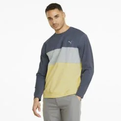 PUMA Golf Puma Cloudspun Colorblock Crewneck -Brands Shop 535458 03 mod01 95169.1679075015