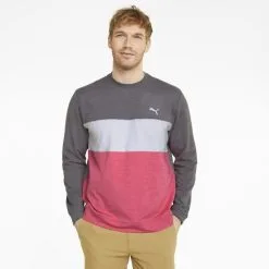 PUMA Golf Puma Cloudspun Colorblock Crewneck -Brands Shop 535458 07 mod01 52746.1679075015