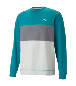 PUMA Golf Puma Cloudspun Colorblock Crewneck -Brands Shop 535458 08 58809.1679075015