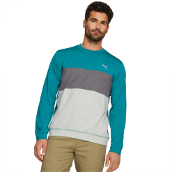 PUMA Golf Puma Cloudspun Colorblock Crewneck -Brands Shop 535458 08 mod01 22248.1679075015