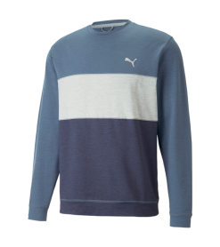 PUMA Golf Puma Cloudspun Colorblock Crewneck -Brands Shop 535458 09 27983.1679075015
