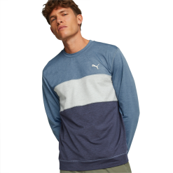 PUMA Golf Puma Cloudspun Colorblock Crewneck -Brands Shop 535458 09 mod01 80292.1679075015