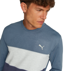 PUMA Golf Puma Cloudspun Colorblock Crewneck -Brands Shop 535458 09 mod04 63608.1679075015