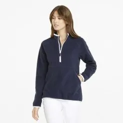 PUMA Golf Puma Womens Sherpa 1/4 Zip -Brands Shop 535517 02 mod01 33925.1669160326