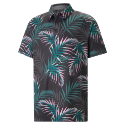PUMA Golf Puma Cloudspun Palm Leaves Polo