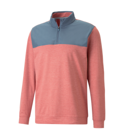 PUMA Golf Puma Cloudspun Colorblock Quarter Zip -Brands Shop 537464 07 79194.1679075537