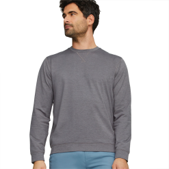 PUMA Golf Puma Cloudspun Heather Crewneck (BN) -Brands Shop 537466 02 mod01 64135.1679075356