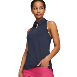 PUMA Golf Puma Womens MATTR Peak Sleeveless Polo -Brands Shop 537486 03 mod01 11073.1679083074