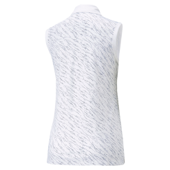 PUMA Golf Puma Womens Cloudspun Whitewater Sleeveless Polo -Brands Shop 537490 01 bv 78251.1679082362