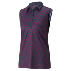 PUMA Golf Puma Womens Cloudspun Whitewater Sleeveless Polo