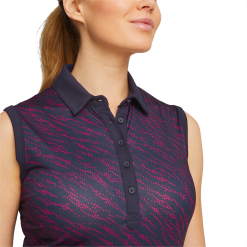 PUMA Golf Puma Womens Cloudspun Whitewater Sleeveless Polo -Brands Shop 537490 03 mod02 01576.1679082362