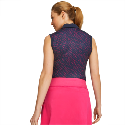 PUMA Golf Puma Womens Cloudspun Whitewater Sleeveless Polo -Brands Shop 537490 03 mod03 96577.1679082362