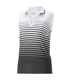 PUMA Golf Puma Womens MATTR Sleeveless Stripe Polo 40 PUMA Golf Puma Womens MATTR Sleeveless Stripe Polo -Brands Shop 537496 01 99014.1679082957
