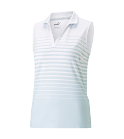 PUMA Golf Puma Womens MATTR Sleeveless Stripe Polo 45 PUMA Golf Puma Womens MATTR Sleeveless Stripe Polo -Brands Shop 537496 03 27904.1679082957