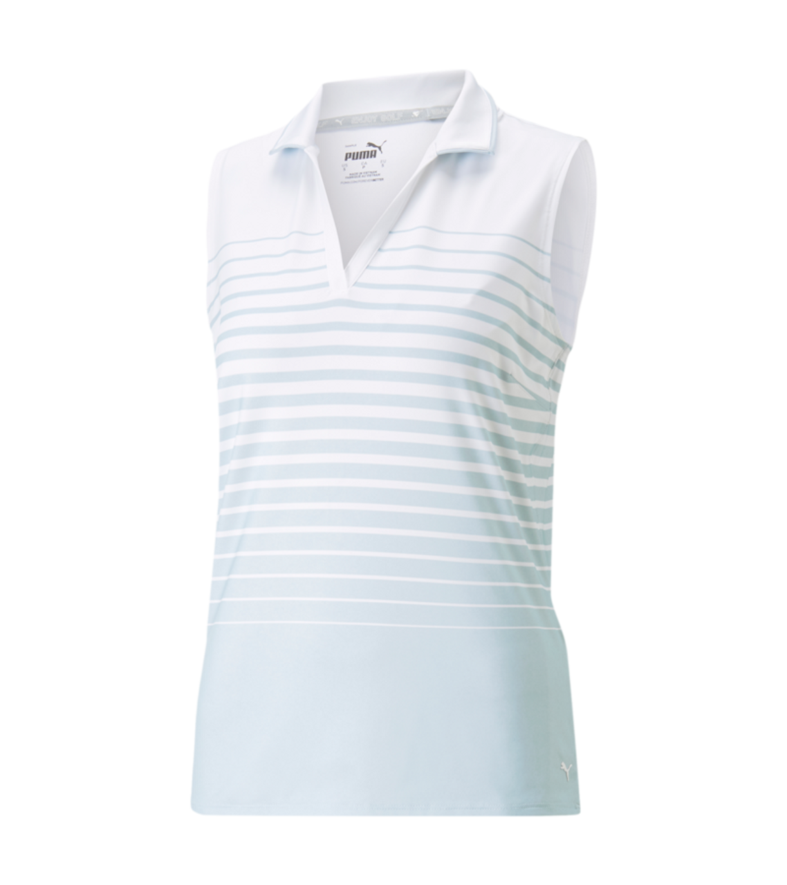 PUMA Golf Puma Womens MATTR Sleeveless Stripe Polo 13 PUMA Golf Puma Womens MATTR Sleeveless Stripe Polo - Image 11