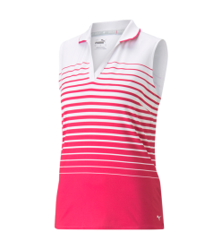 PUMA Golf Puma Womens MATTR Sleeveless Stripe Polo 66 PUMA Golf Puma Womens MATTR Sleeveless Stripe Polo -Brands Shop 537496 04 40696.1679082957