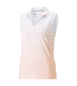 PUMA Golf Puma Womens MATTR Sleeveless Stripe Polo 50 PUMA Golf Puma Womens MATTR Sleeveless Stripe Polo -Brands Shop 537496 05 62589.1679082957