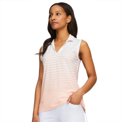PUMA Golf Puma Womens MATTR Sleeveless Stripe Polo 51 PUMA Golf Puma Womens MATTR Sleeveless Stripe Polo -Brands Shop 537496 05 mod01 25418.1679082958