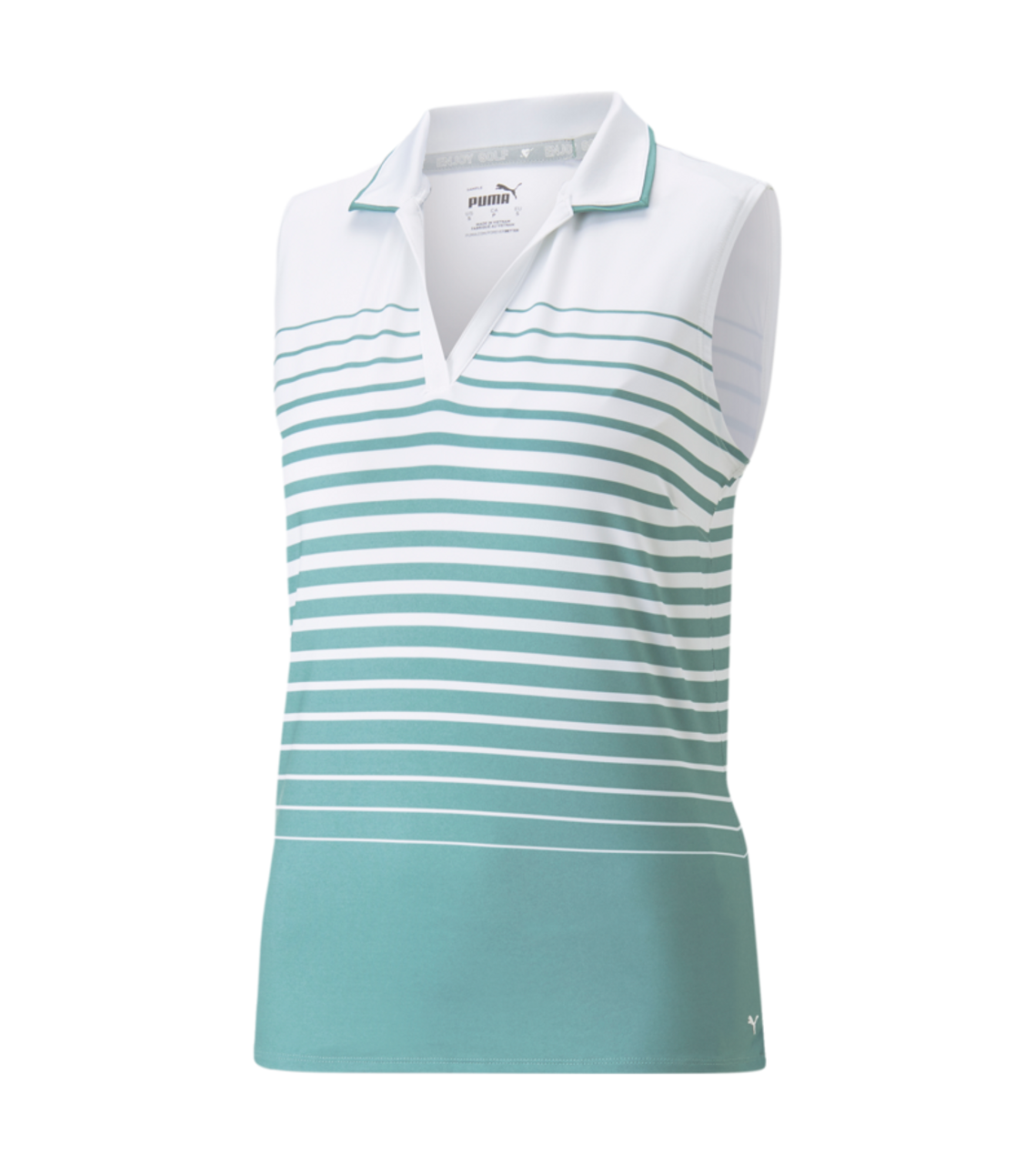 PUMA Golf Puma Womens MATTR Sleeveless Stripe Polo 23 PUMA Golf Puma Womens MATTR Sleeveless Stripe Polo - Image 21