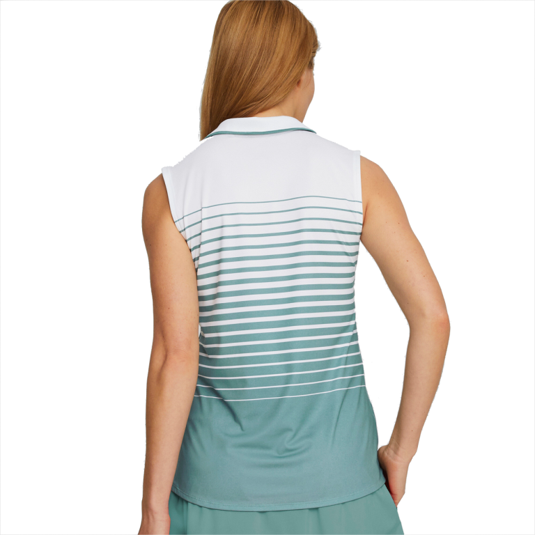 PUMA Golf Puma Womens MATTR Sleeveless Stripe Polo 25 PUMA Golf Puma Womens MATTR Sleeveless Stripe Polo - Image 23