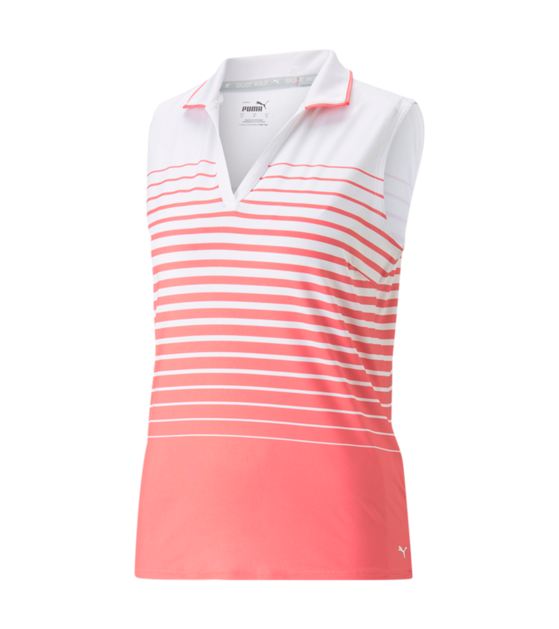 PUMA Golf Puma Womens MATTR Sleeveless Stripe Polo 31 PUMA Golf Puma Womens MATTR Sleeveless Stripe Polo - Image 29