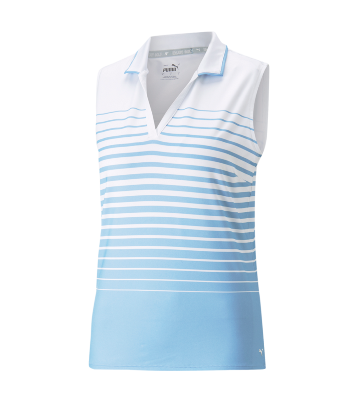 PUMA Golf Puma Womens MATTR Sleeveless Stripe Polo 28 PUMA Golf Puma Womens MATTR Sleeveless Stripe Polo - Image 26