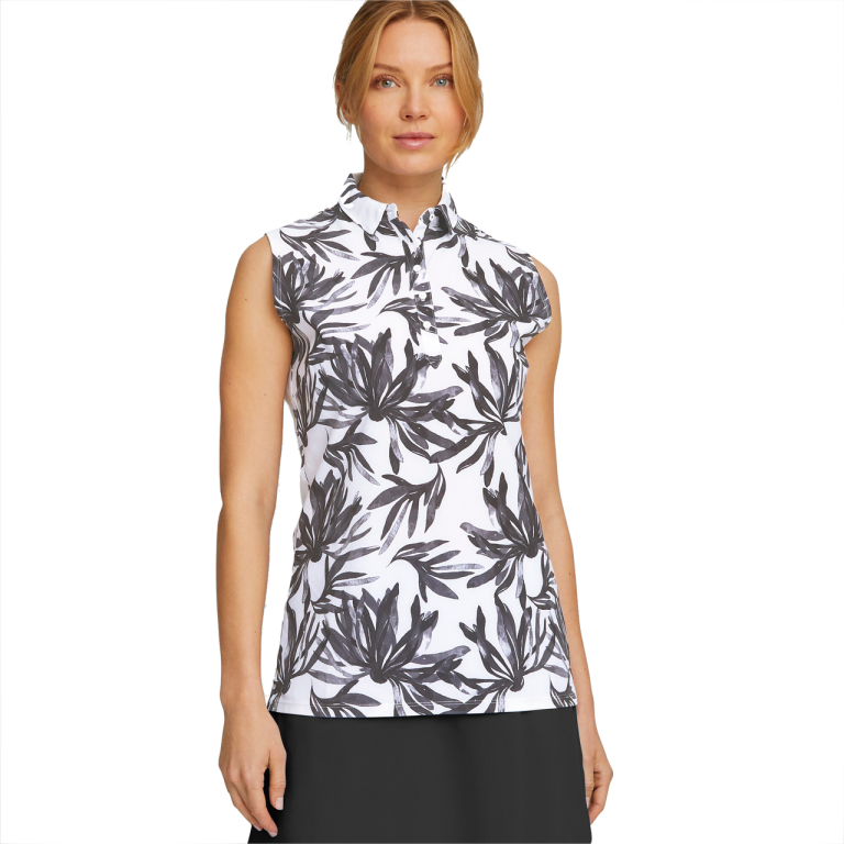 PUMA Golf Puma Womens Palm Sleeveless Polo 4 PUMA Golf Puma Womens Palm Sleeveless Polo - Image 2