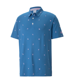 PUMA Golf Puma AP Cloudspun Citrus Polo