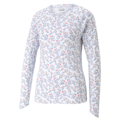PUMA Golf Puma Womens You-V Micro Floral Crew