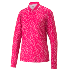 PUMA Golf Puma Womens You-V Whitewater Long Sleeve Polo
