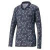 PUMA Golf Puma Womens You-V Island Flower Long Sleeve Polo