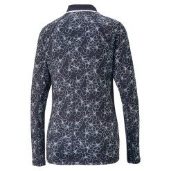PUMA Golf Puma Womens You-V Island Flower Long Sleeve Polo -Brands Shop 539037 01 bv 33112.1679083150