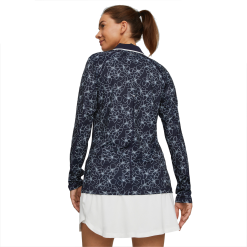 PUMA Golf Puma Womens You-V Island Flower Long Sleeve Polo -Brands Shop 539037 01 mod04 17759.1679083150