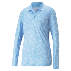 PUMA Golf Puma Womens You-V Island Flower Long Sleeve Polo -Brands Shop 539037 02 17456.1679083150