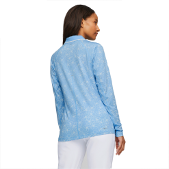 PUMA Golf Puma Womens You-V Island Flower Long Sleeve Polo -Brands Shop 539037 02 mod03 58714.1679083150