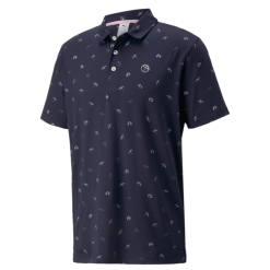 PUMA Golf Puma AP Cloudspun Dancing Umbrellas Polo