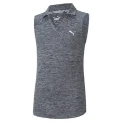 PUMA Golf Puma Girls Sleeveless Heather Polo -Brands Shop 579314 15 1 27339.1665507444