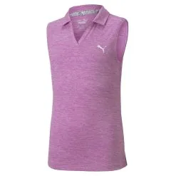 PUMA Golf Puma Girls Sleeveless Heather Polo -Brands Shop 579314 23 07250.1665507444