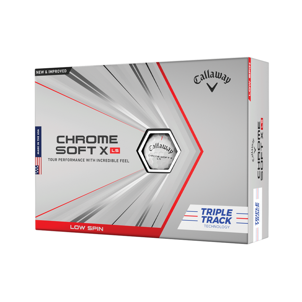 Callaway Chrome Soft X LS Triple Track Dozen Golf Balls 3 Callaway Chrome Soft X LS Triple Track Dozen Golf Balls