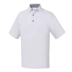FootJoy Golf FootJoy ProDry Solid Lisle Golf Shirt With Stripe Accent -Brands Shop FJ 32906 01 45014.1675966578