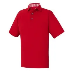 FootJoy Golf FootJoy ProDry Solid Lisle Golf Shirt With Stripe Accent -Brands Shop FJ 32939 01 10754.1675966578