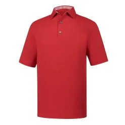 FootJoy Golf FootJoy ProDry Solid Lisle Golf Shirt With Stripe Accent -Brands Shop FJ 32953 01 28421.1675966578